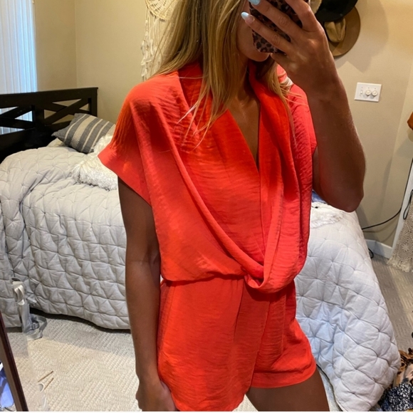 Vici Red Romper - Picture 3 of 4